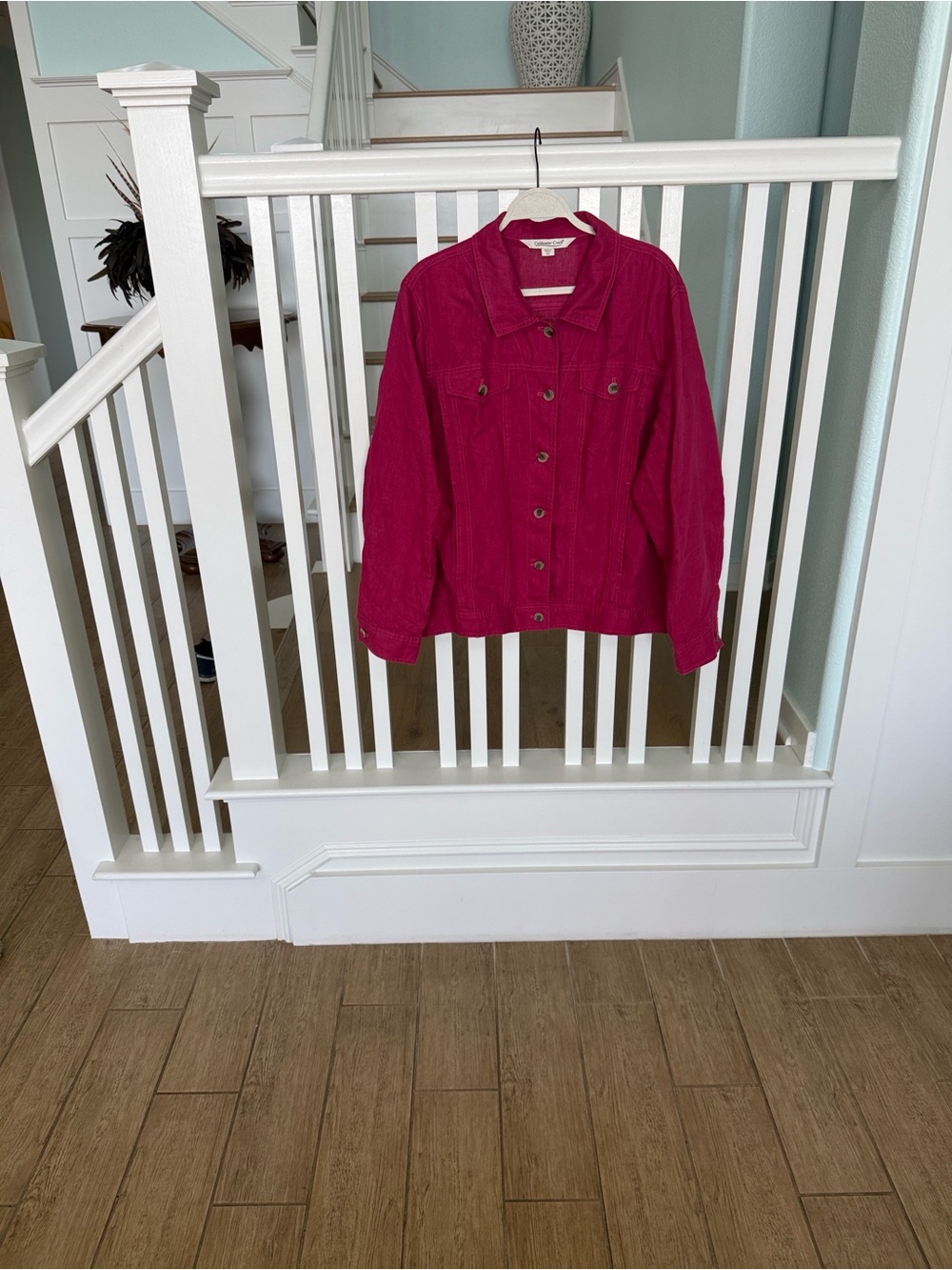 Coldwater Creek Bright Fuchsia Jean Jacket